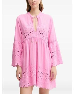 Melissa Odabash Abito Con Ricamo - Rosa