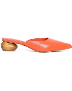 Sarah Chofakian 30Mm Guest Room Mules - Red