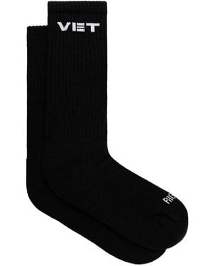 Vetements Logo-Detail Socks - Black