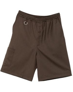 Etudes Studio Shorts Con Coulisse Elasticizzata - Marrone