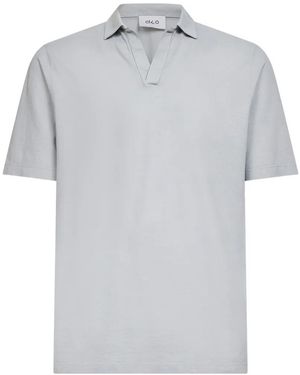 D4.0 V-Neck Collared T-Shirt - Grey