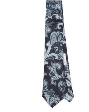 Etro Masa0001 Ak645 Tie 8 Cm - Blue