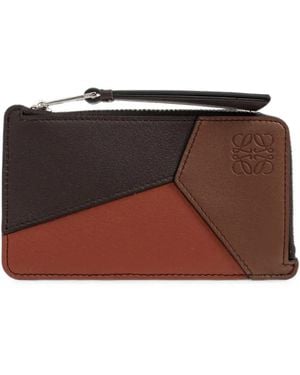 Loewe Puzzle Leather Cardholder - Brown