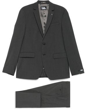 KARL LAGERFELD Single-Breasted Suit - Grey
