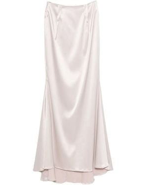 Dunesi Leonor Zip-Fastening Maxi Skirt - White
