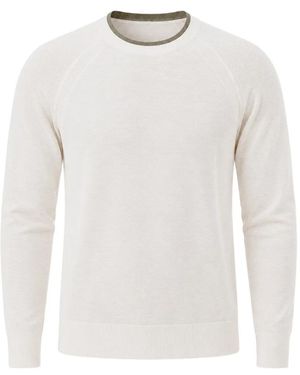 Paolo Pecora Raglan-Sleeve Crew-Neck Jumper - White