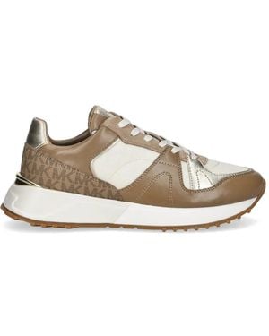 MICHAEL Michael Kors Jaime Logo-Print Trainers - White
