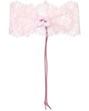 Undercover Choker Mit Spitzendetail - Pink
