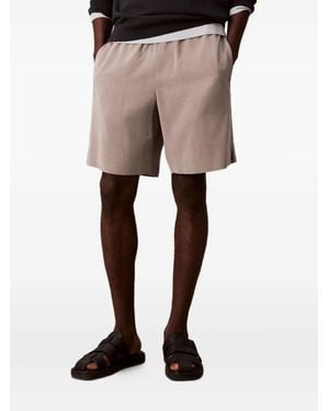 Calvin Klein ゴムウエスト ショートパンツ - ナチュラル