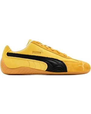 PUMA Speedcat Suede-Leather Trainers - Yellow