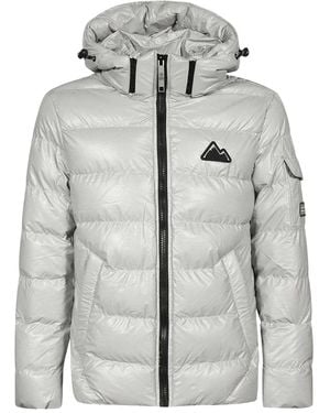 Point Zero Hooded Down Jacket - Grey