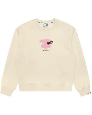 Aape By A Bathing Ape Sweat À Imprimé Graffiti - Natural