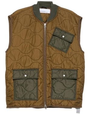 Peacemaker Oamc Quilted Gilet - Green