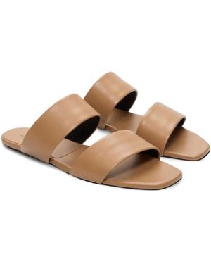 Loulou de Saison Flache Kairo Sandalen Mit Riemen - Braun