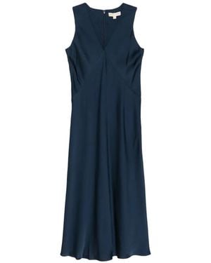 Michael Kors V-Neck Dress - Blue