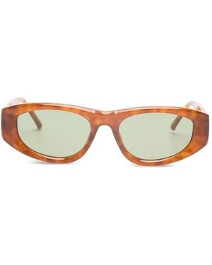 The Attico Maya D-Frame Sunglasses With Tortoiseshell Acetate Frame And Logo - Multicolour