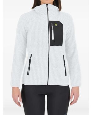 Karpos Zip Hooded Knitwear - White
