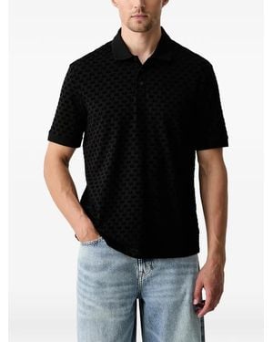 ARMANI EXCHANGE Cotton Polo Shirt - Black