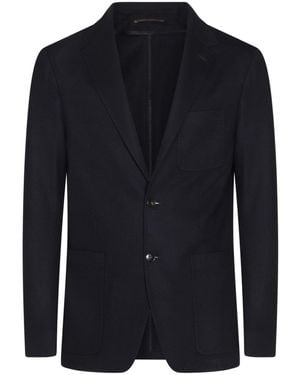 Canali Blazer con botones - Azul