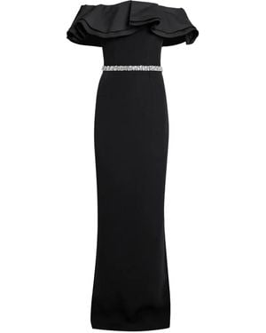 Safiyaa Ryan Off-The-Shoulder Maxi Dress - Black