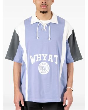 WHYAT Logo-Print T-Shirt - Blue
