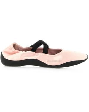 Balenciaga Shibuya Elasticated Ballet Flats - Pink