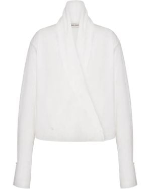 Alberta Ferretti Bluse Aus Baumwolle - Weiß