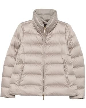 Moorer Argentea Quilted Jacket - Natural