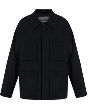 Jil Sander Boxy Double-Pocket Jacket - Blue