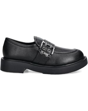 Love Moschino Buckle Loafers - Black