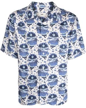 GmbH Hemd Mit Grafischem Print - Blau