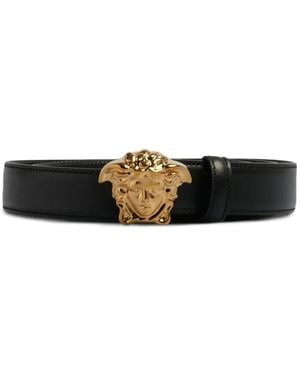 Versace Medusa Buckle Belt - White