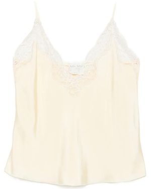 forte_forte Lace-Trim Blouse - White