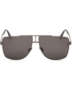 Tom Ford Eliott-02 Square-Frame Sunglasses - Grey