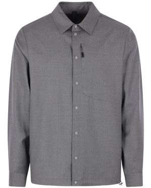 Sease Button-Fastening Shirt - Grey