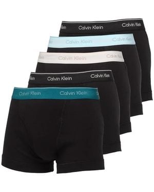 Calvin Klein Cotton Boxers (Pack Of Five) - Black