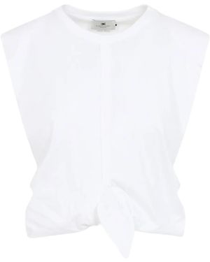 Elisabetta Franchi Cotton Top - White