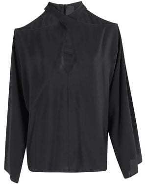 FEDERICA TOSI Blusa Con Apertura A Goccia - Nero