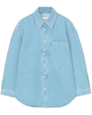 Nanushka Pocket Denim Shirt - Blue