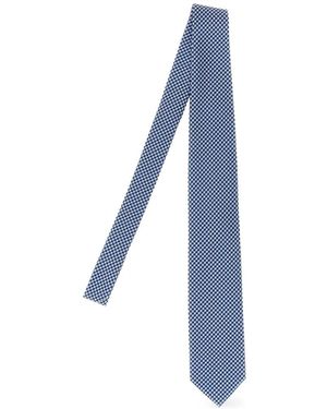 Tom Ford Star-Jacquard Tie - Blue