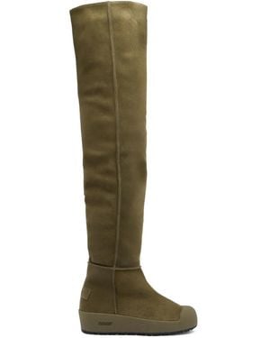 Bally Curling Over-The-Knee Boots - Green