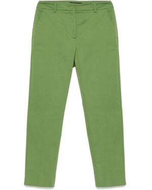 Weekend by Maxmara Stretch-Cotton Trousers - Green