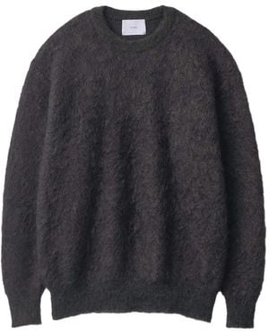 Ssstein Maglione Jacquard Con Effetto Spazzolato - Blu