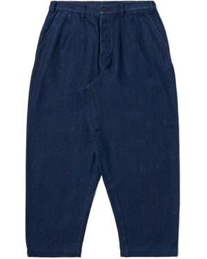 Universal Works Hose mit weitem Bein - Blau