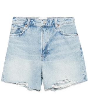 Reformation Saige Denim Shorts - Blue