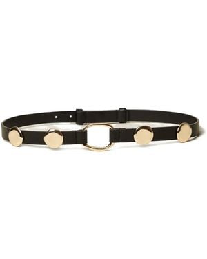 Twinset Belt With Rings And Studs - White