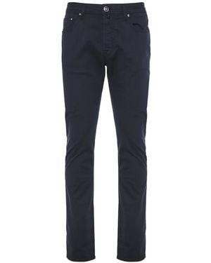 Jacob Cohen Pantalones Bard Con Parche Del Logo - Azul