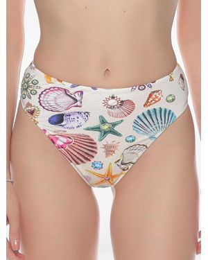 Gottex Seashell-Print Bikini Briefs - Blue