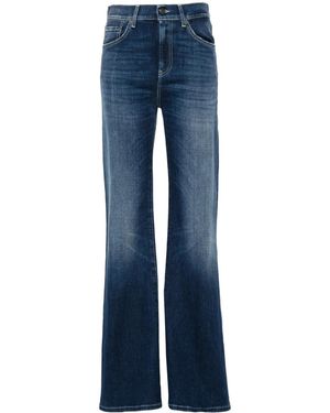 Dondup Jeans Amber A Gamba Ampia - Blu