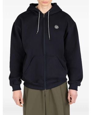Societe Anonyme Zip Logo Hoodie - Blue